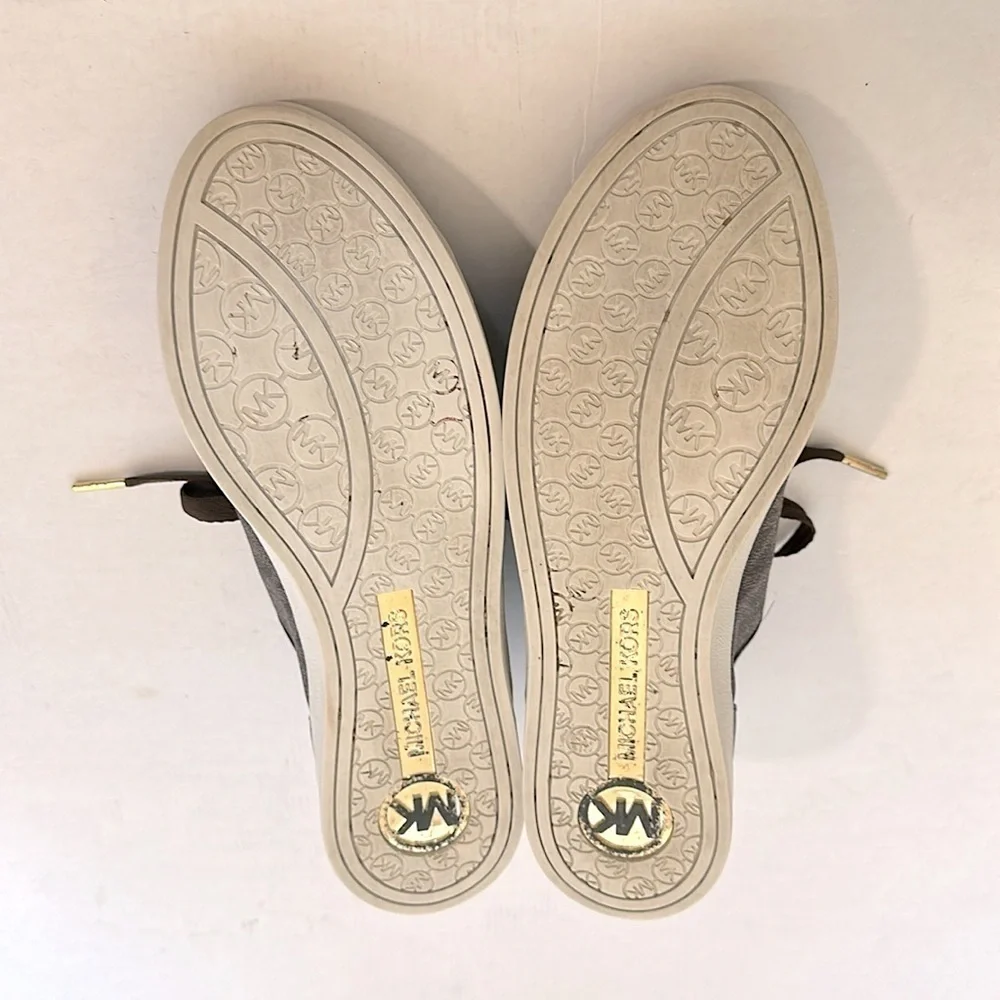 Michael Kors Signature Sneakers brown/gold size 10 - Picture 6 of 10
